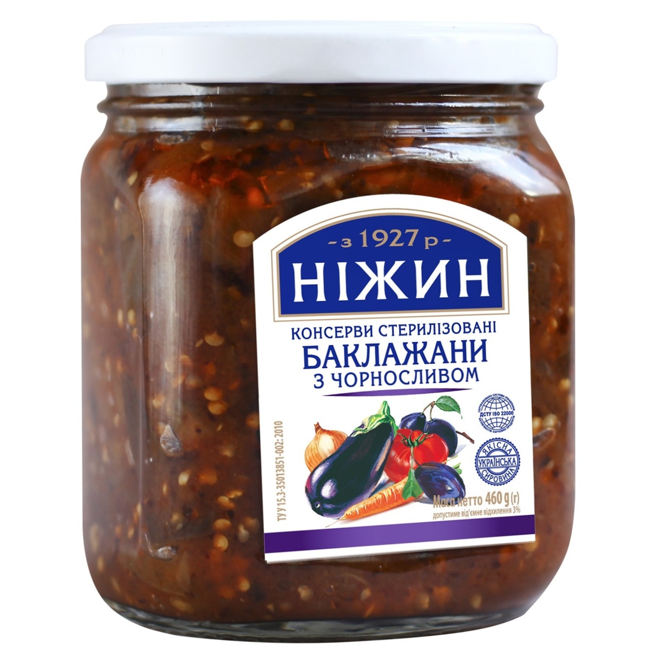 

Баклажаны Нежин с черносливом 460г