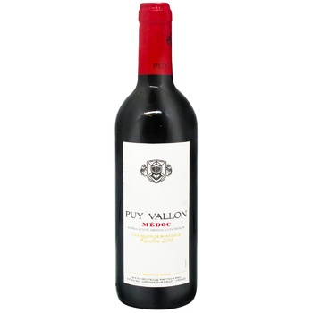 Puy Vallon Medoc Red Dry Wine 12.5% 0.375l - buy, prices for METRO - photo 1