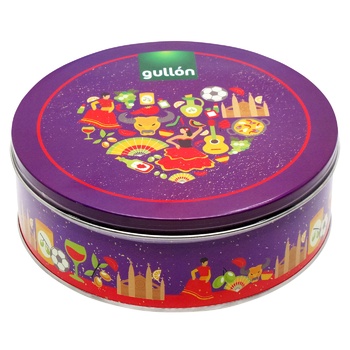 Gullon Valentine's Day Cookies Purple Can 432g - buy, prices for - photo 1