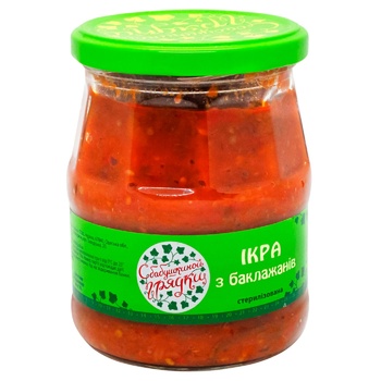 S Babushkinoy Gryadki Eggplant Paste 480g - buy, prices for Supermarket "Kharkiv" - photo 1