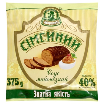 Майонез Жирновъ Симейный 40% 375г