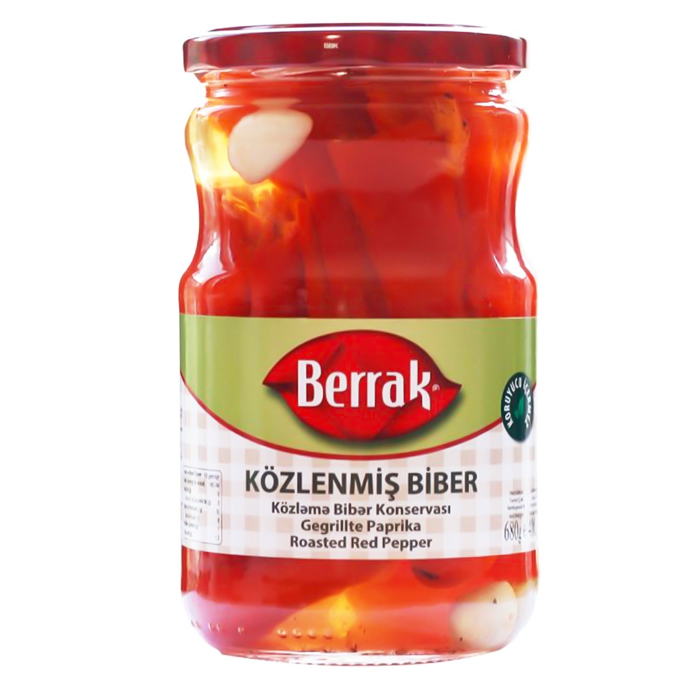 

Перец Berrak красный жареный 680г