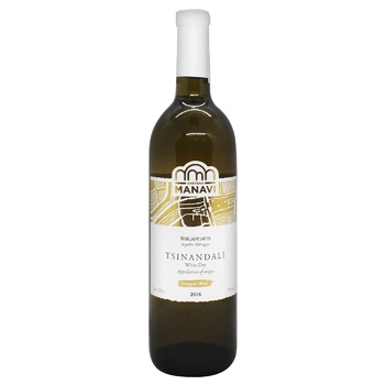 Chateau Manavi Tsinandali White Dry Wine 12% 0.75l - buy, prices for COSMOS - photo 1