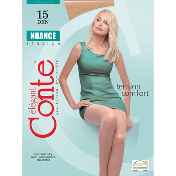 Conte Nuance Tights for Women 15den s.4 Bronz - buy, prices for MegaMarket - photo 1