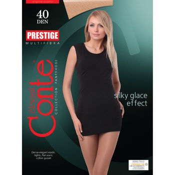 Колготи жіночі Conte Prestige 40ден р.3 Bronz - купити, ціни на Восторг - фото 1