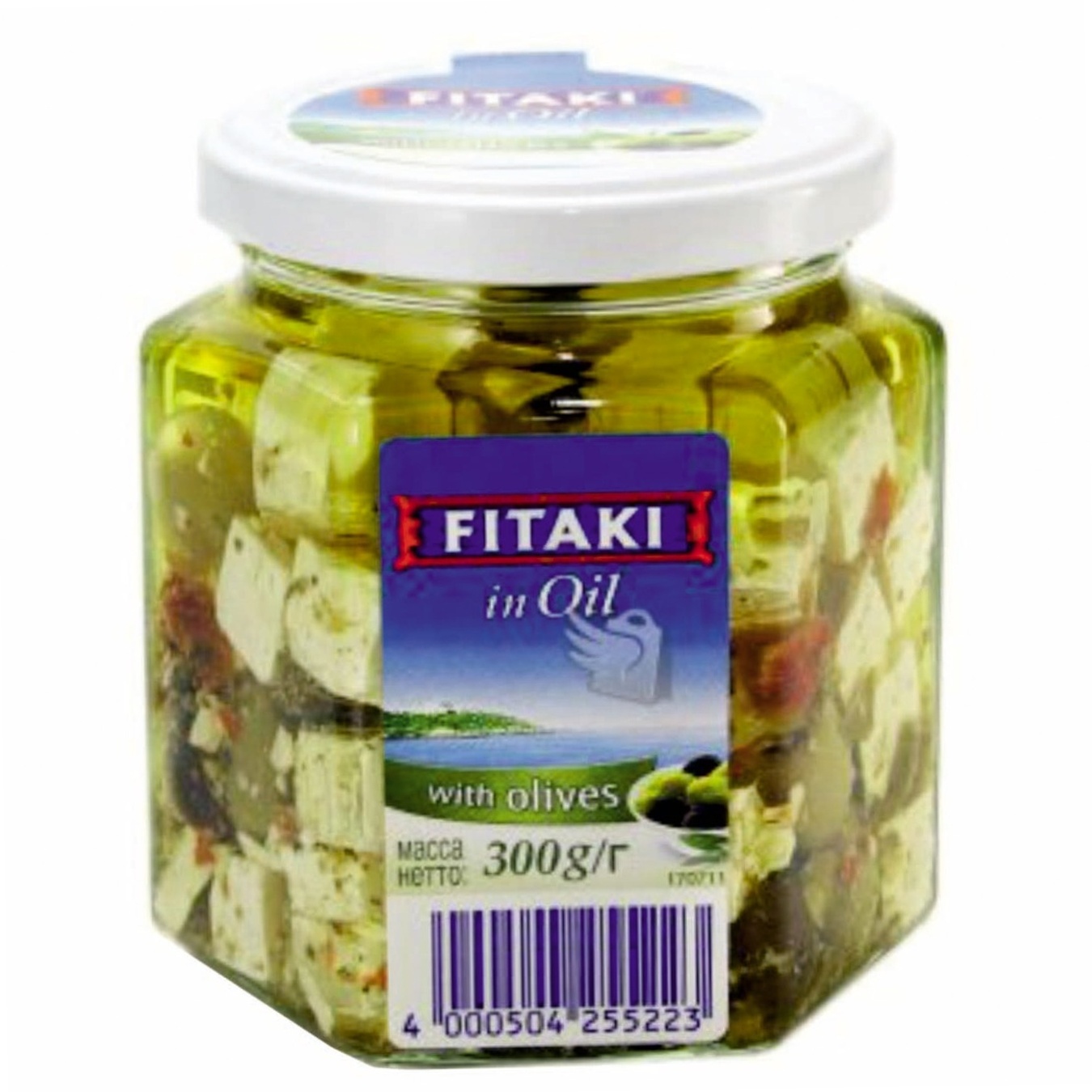 

Сыр Fitaki с оливками в масле 45% 300г