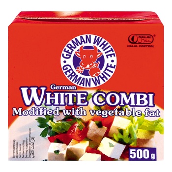 Продукт сирний Лакі Кау Джерман Вайт Комбі розсольний 40% 500г Німеччина - купити, ціни на Восторг - фото 1