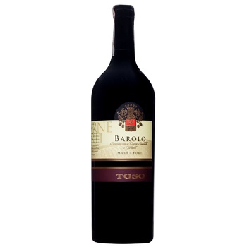 Вино Toso Barolo красное сухое 13,5% 0,75л - купить, цены на ULTRAMARKET - фото 1