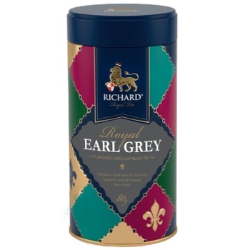 Richard Royal Earl Gray Black Leaf Tea 80g - buy, prices for Tavria V - photo 1