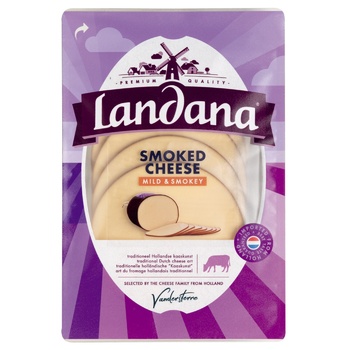 Landana Sliced Smoked Cheese 45% 150g - buy, prices for MegaMarket - photo 1