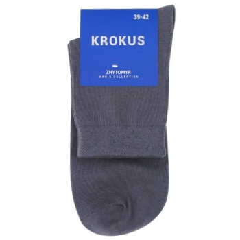 Krokus Classic Middle Men's Socks s.39-42 Grey - buy, prices for  - photo 1