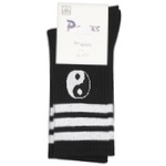 PSocks Comfort Men's Socks s.42-43 Yin Yang Black