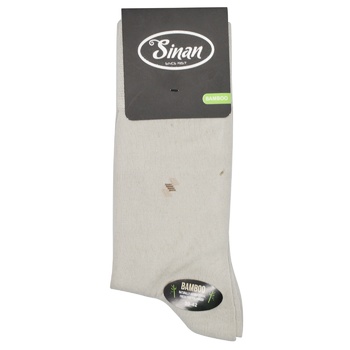 Sinan Bamboo Men's Socks s.39-42 Beige - buy, prices for - photo 1