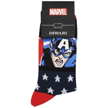 DiWaRi Marvel Men's Socks s.29 Dark Blue - buy, prices for - photo 1