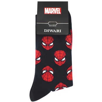 DiWaRi Marvel Men's Socks s.27 Dark Blue - buy, prices for - photo 1