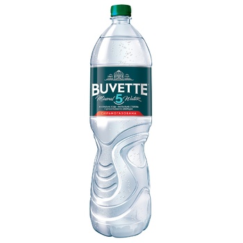 Вода минеральная Buvette №5 сильногазированная 1,5л - купить, цены на Auchan - фото 1