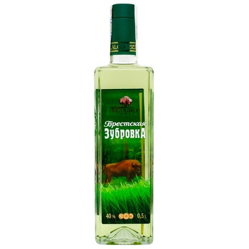 Zubrovka Brest Tincture 40% 0.5l - buy, prices for Vostorg - photo 1