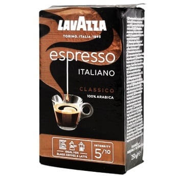 Кофе Lavazza Espresso Italiano Classico молотый 250г - купить, цены на МегаМаркет - фото 1