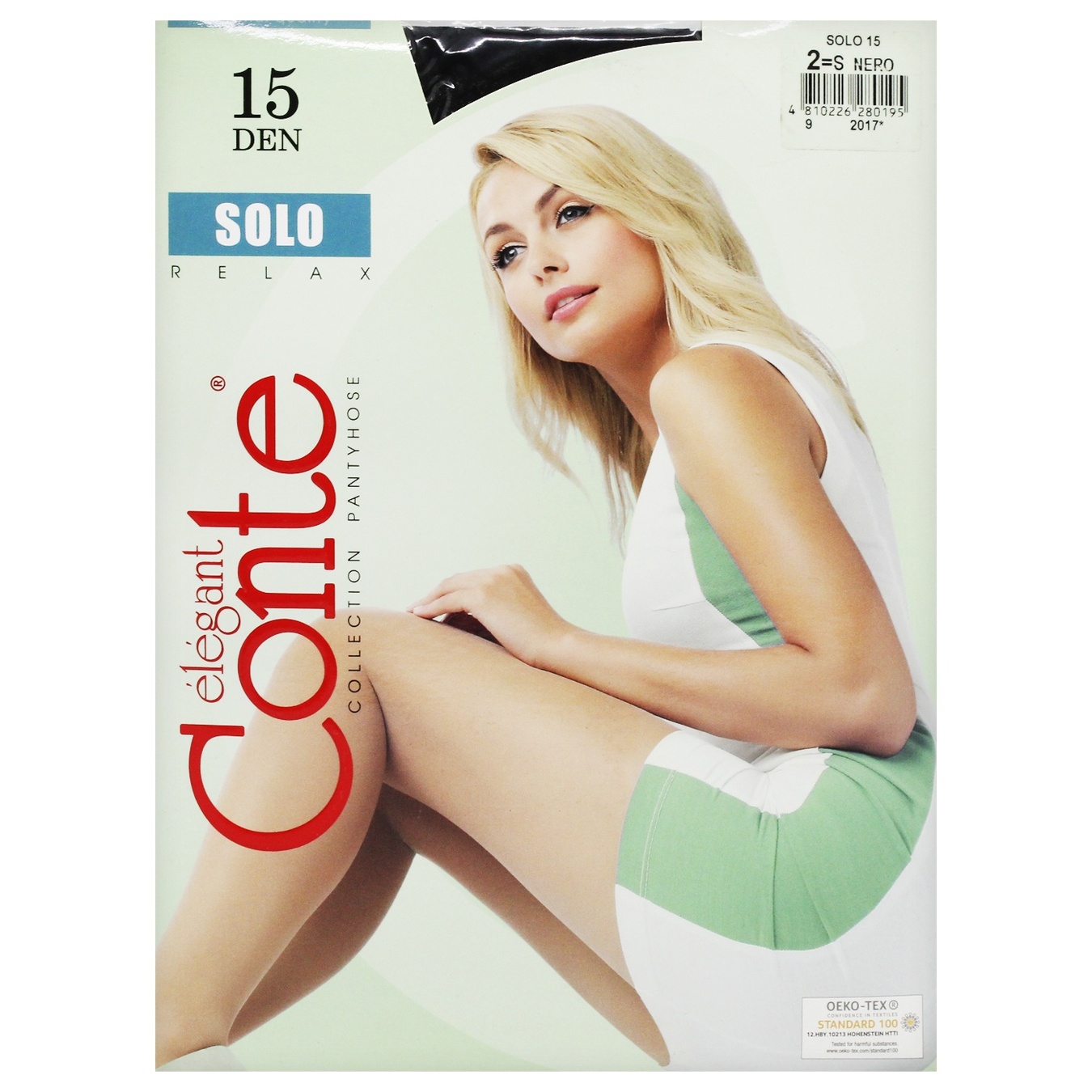 

Колготи жін. поліамідні Conte Elegant Solo 15 р.2 Nero