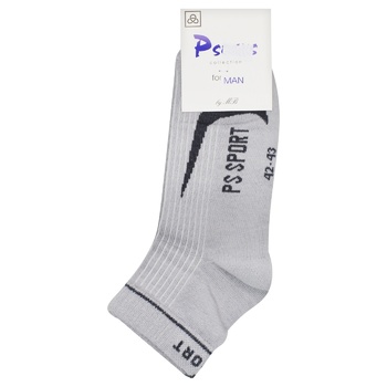 Psocks Sport Men's Socks s.44-45 Light Gray - buy, prices for Tavria V - photo 1