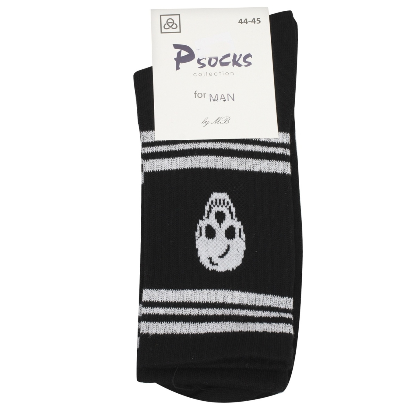 

Носки мужские PSocks Комфорт р.44-45 череп черный