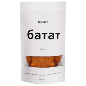 Eat Easy Sweet Potato Chips 40g - buy, prices for ULTRAMARKET - photo 1