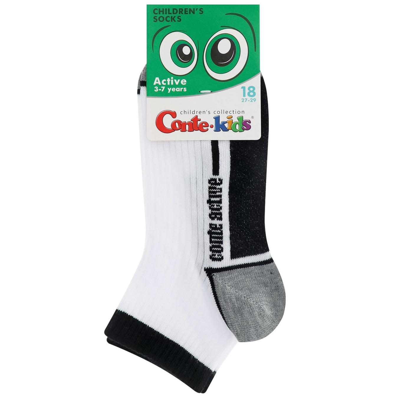 

Носки Conte-kids Active детские короткие р.18 белый