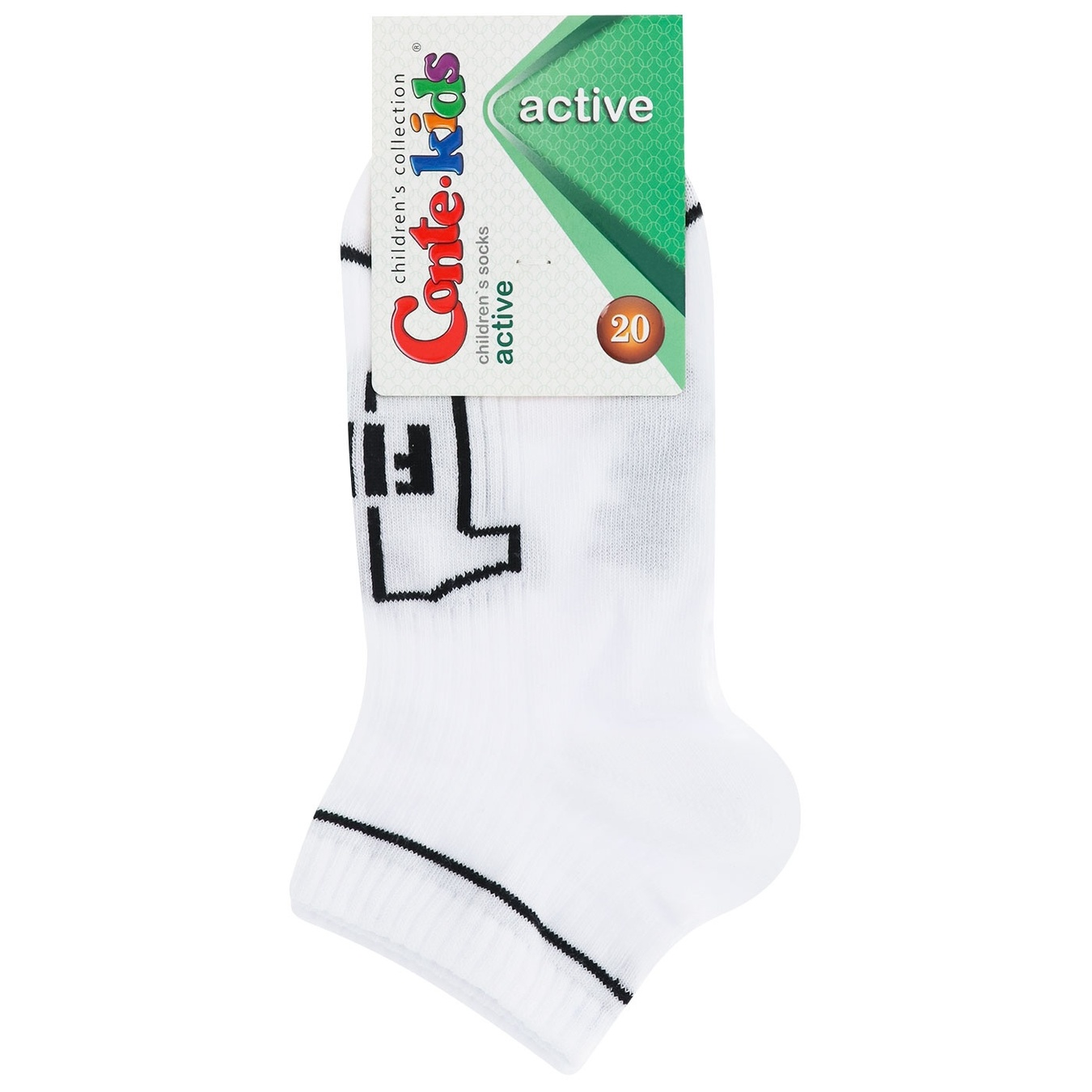 

Носки Conte-kids Active детские короткие р.20 белый