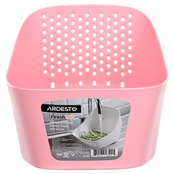 Ardesto Fresh Purple-Pink Bowl with Sieve - buy, prices for Vostorg - photo 1