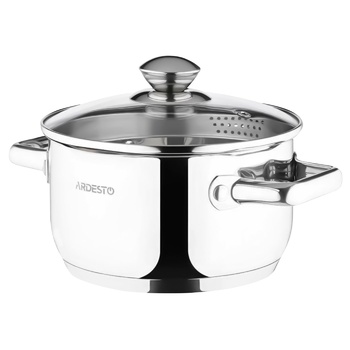 Ardesto Gemini Lecco Pan with Drain Spout and Lid 2.5l - buy, prices for Auchan - photo 1