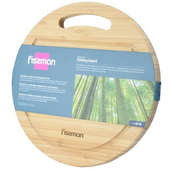 Fissman Bamboo Round Cutting Board 28х28х1.9cm - buy, prices for Supermarket "Kharkiv" - photo 1