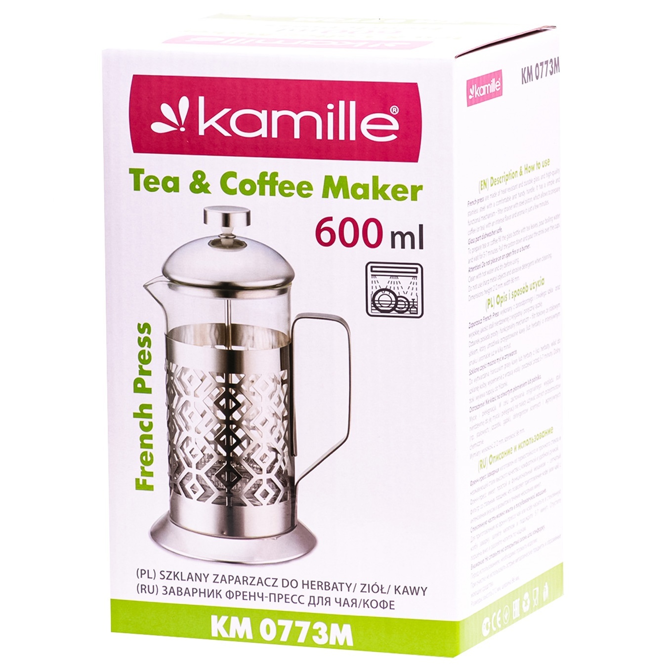 

Френч-пресс Kamille 1л