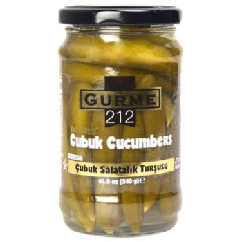 Gurme 212 Cubuk Marinated Cucumbers 320g - buy, prices for Auchan - photo 1