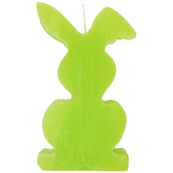 Candy Light Hare Paraffin Green Candle 9*14*5cm - buy, prices for - photo 1