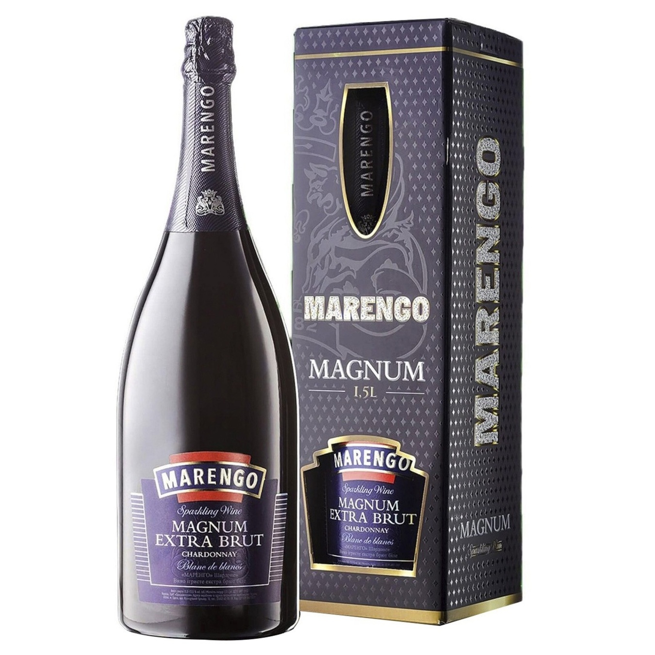 

Вино игристое Marengo Magnum Extra Brut белое 9-13% 1.5л