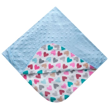 Twins Minky Summer Blue Plaid Envelope 75х75cm - buy, prices for Supermarket "Kharkiv" - photo 1