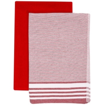 Maisonette Flat Red Towels Set 400g/m2 2pcs 40x60cm - buy, prices for - photo 2