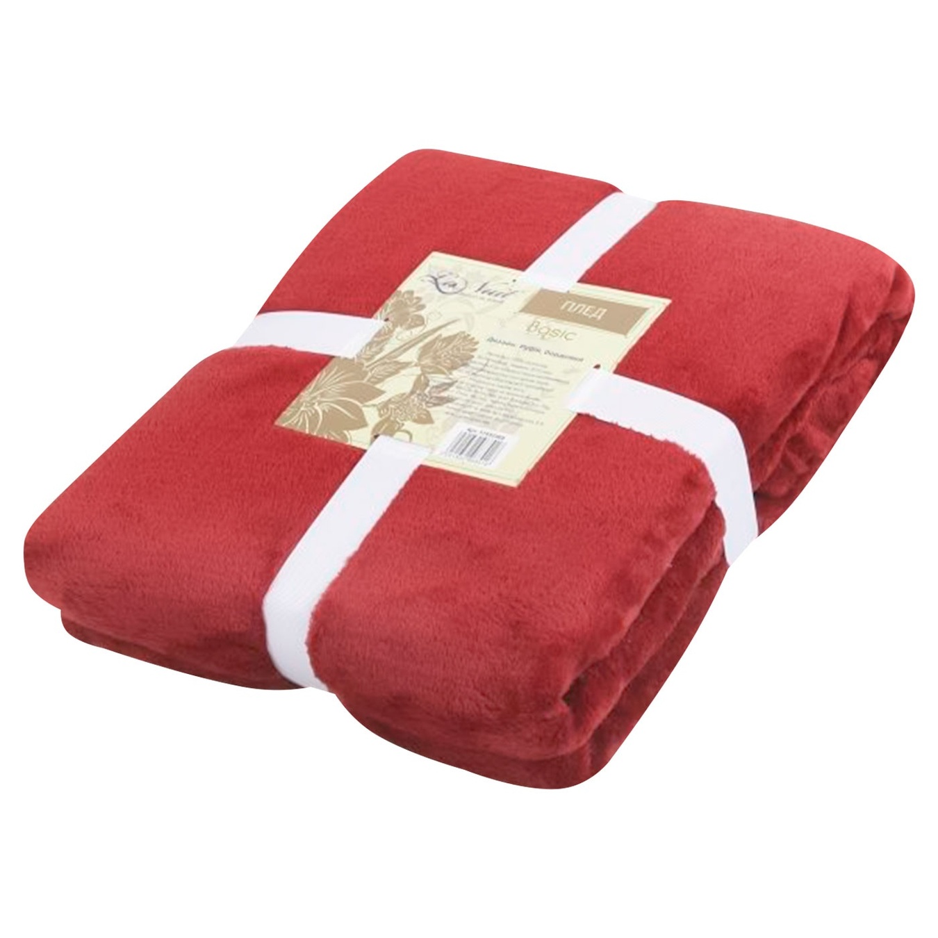 

Плед La Nuit Basic Ruby бордовый 200х220см