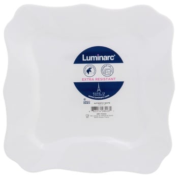 Тарелка Luminarc Authentic White десертная квадратная 20.5см - купить, цены на - фото 1