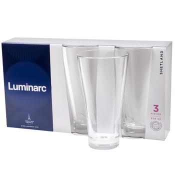 Luminarc Shetland High Glass Set 3pcs 0.35l - buy, prices for Vostorg - photo 1