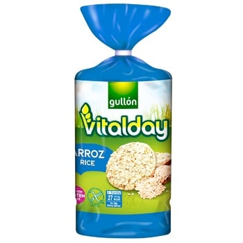 Хлебцы Gullon Vitalday рисовые без глютена 130г