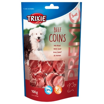 Ласощі Trixie Premio Beef Coins яловичина для собак 100г - купити, ціни на Восторг - фото 1