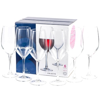 Luminarc Celeste Glass Set for Wine 6pcs 0.58l - buy, prices for Vostorg - photo 1