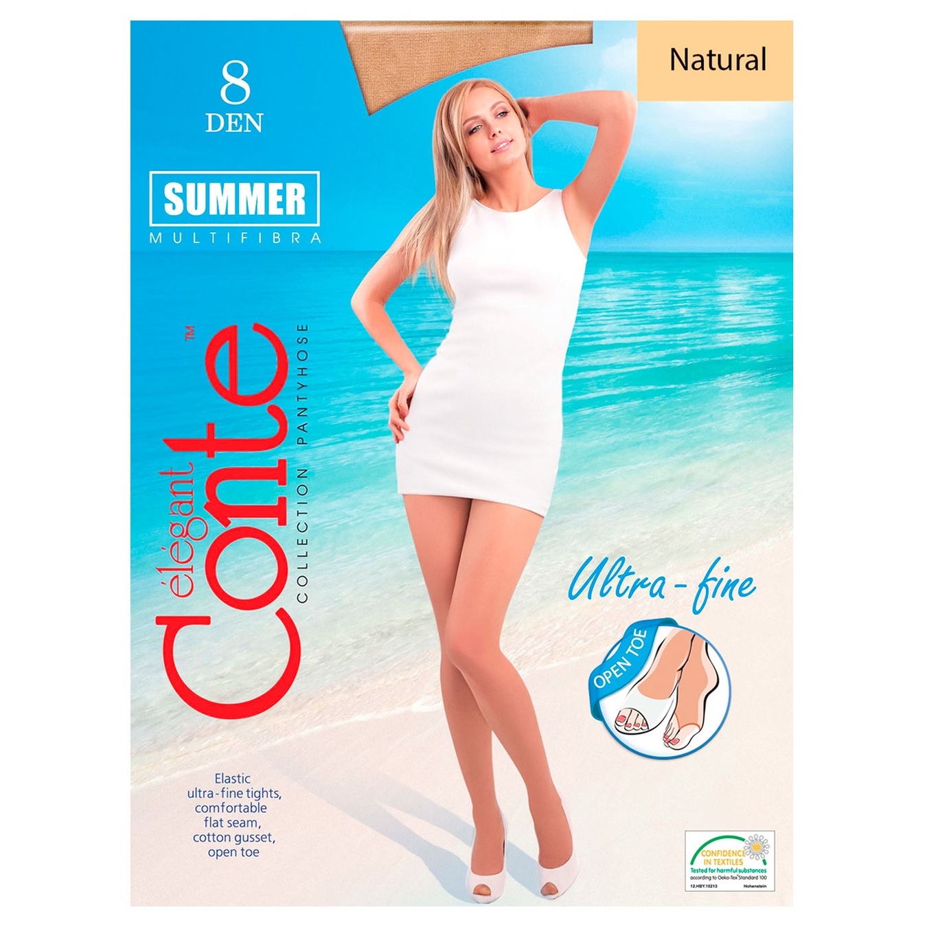 

Колготки женские Conte Elegant Summer natural 3р 8 ден