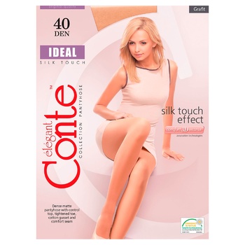 Conte Elegant Ideal Grafit Women's Tights 2s 40den - buy, prices for - photo 1