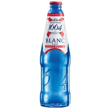 Пиво Kronenbourg 1664 Blanc le gout Fruits Rouges світле нефільтроване 4,5% 0,46л - купити, ціни на METRO - фото 1