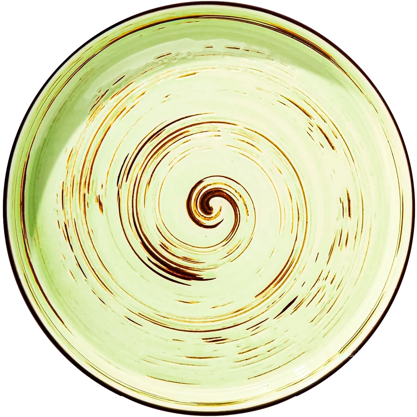 

Тарелка Wilmax Scratch Pistachio с бортиком 23см