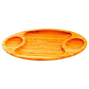 Wilmax Bamboo 3 Sections Oval Dish 45.5х25cm - buy, prices for - photo 1