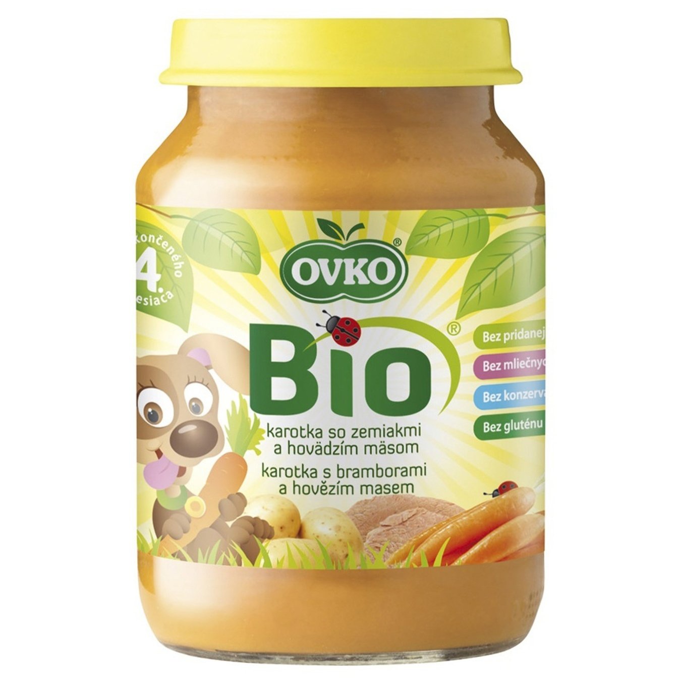 

Пюре Ovko Bio морковь картофель говядина 190г