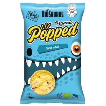 Biosaurus corn snack with sea salt 25g - buy, prices for - photo 1